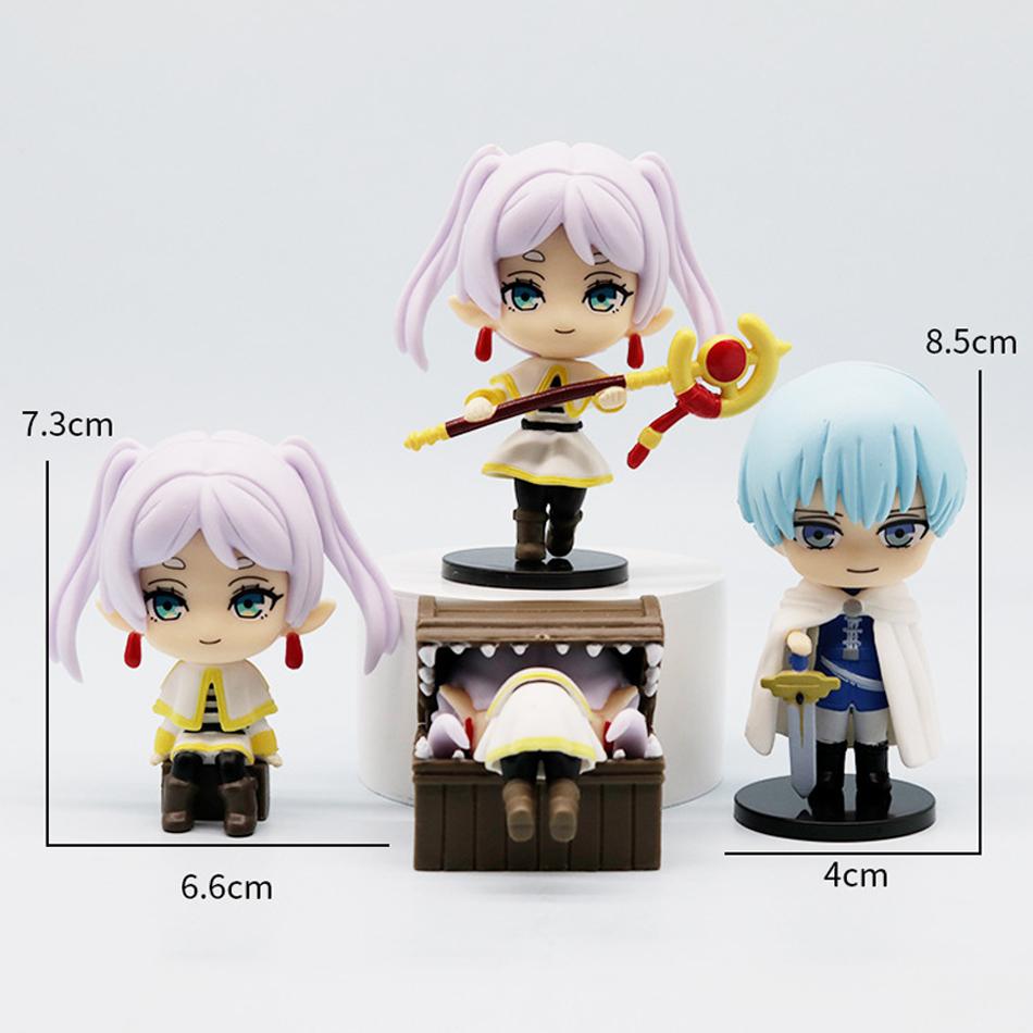 10CM 8 Stück/1Set Sousou no Frieren Figur Frieren Modell Spielzeug Stark Action Figur Fern Himmel Set Puppe PVC Schreibtisch Ornamente