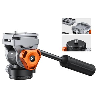 Concept Fluid Smooth and Stable Tripod Head for Max Load Kg K&F Head, Pan/Tilt, Arca-Swiss Compatible, 6.61 Lbs/5