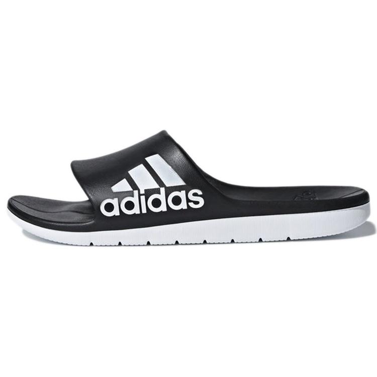 adidas Aqualette Cloudfoam Slippers Black White Men s CM7928 EU 46