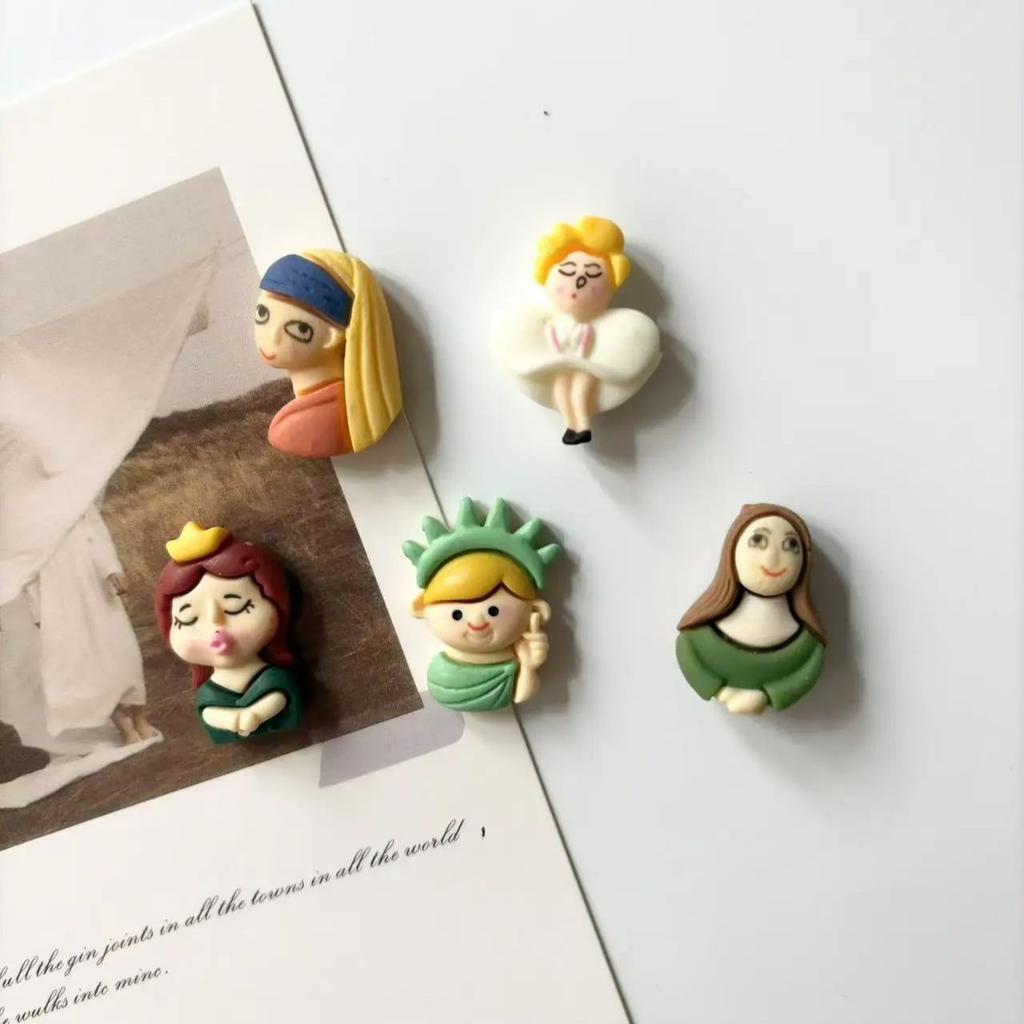 5Pcs Cartoon lustige Charaktere kreative Kühlschrank Aufkleber süße Onkel Magnet Home Dekoration