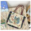 Handbag women's new retro embroidery large-capacity cloth bag Chaoqin shoulder crossbody