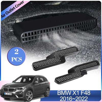 For BMW X1 F48 F49 sDrive18i 2016~2024 Under Rear Seats Conditioner Ventilation Air Outlet Cover Vent Grille Exhaust Accessories