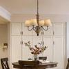 French retro solid wood Pendant lamp bedroom main light living room light Homestayrestaurant interior decoration chandelier