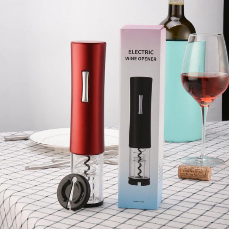 A Elektrischer Flaschenöffner Automatischer Rotweinkorkenzieher mit visuellem Design Batteriebetriebener Weinflaschenkorkenzieher Elektrischer Bieröffner Korkenzieher für Weinflaschen Bierdeckel