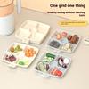 3/5/6 Grids Korean Style Fruit Plates Dining-Table Divided Seasoning Plate Refrigerator Dessert Storage Box Kitchen Gadget