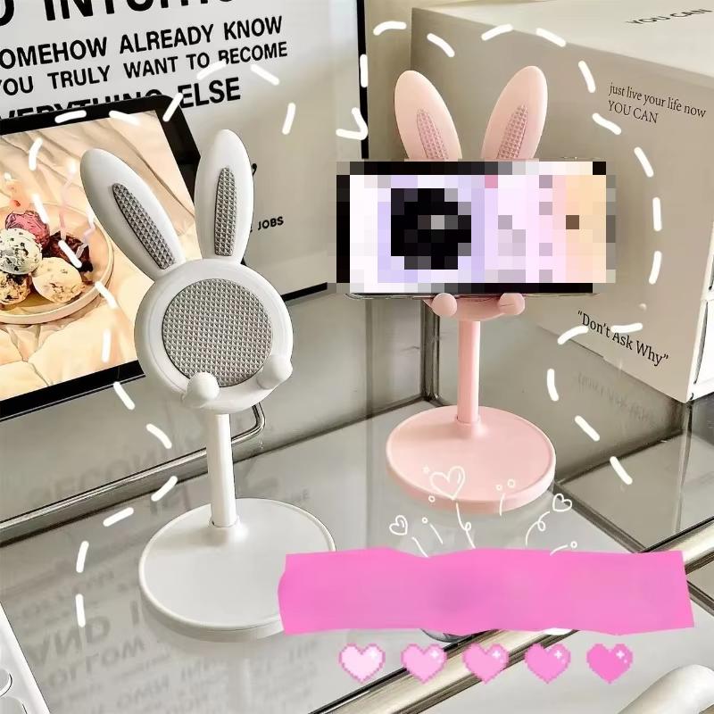 Der niedliche Hasen Handyhalter Desktop kann anheben und verstellen Die Desktop-Handyzubehör Handyhalter Griff