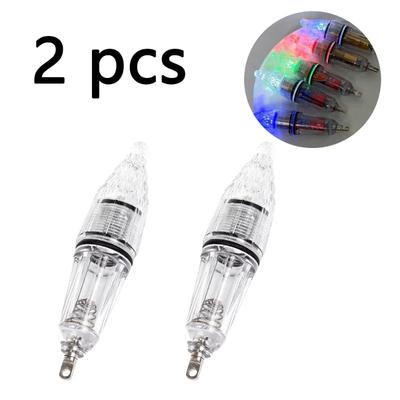 2 piezas Usando pilas AA Luz LED de bajo consumo para señuelo de pesca, luz para jaula de camarones de pesca en barco, luz para pesca nocturna