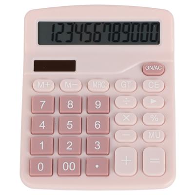 Masaüstü Hesap Makinesi Standart 12 Haneli Güneş ve Pil Çift Güç Öğrenci Hesap Makinesi Ofis için