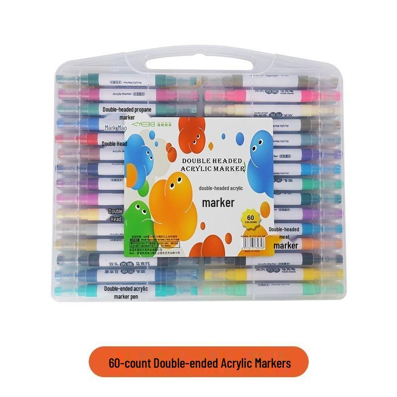 Dual-Tip Opaque Acrylic Marker Pens for Elementary Art Students