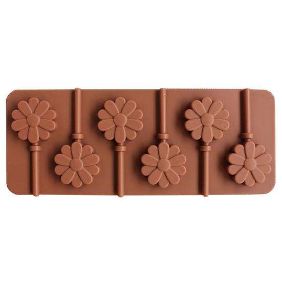 Lollipop Silicone Mold Chocolate Cake Fondant Cookie Mould DIY Baking Tools