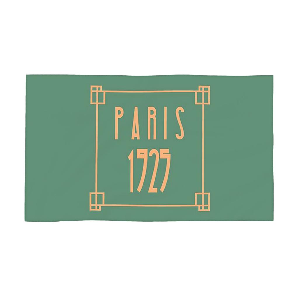 Art Deco Design in Green Soft Face Towel Quick Dry Pool Bath Cotton Towels Absorbent Quick