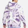 Pánská fialová sportovní mikina s kapucí Air Jordan Tie-Dye s velkým logem na zádech DR2647-135