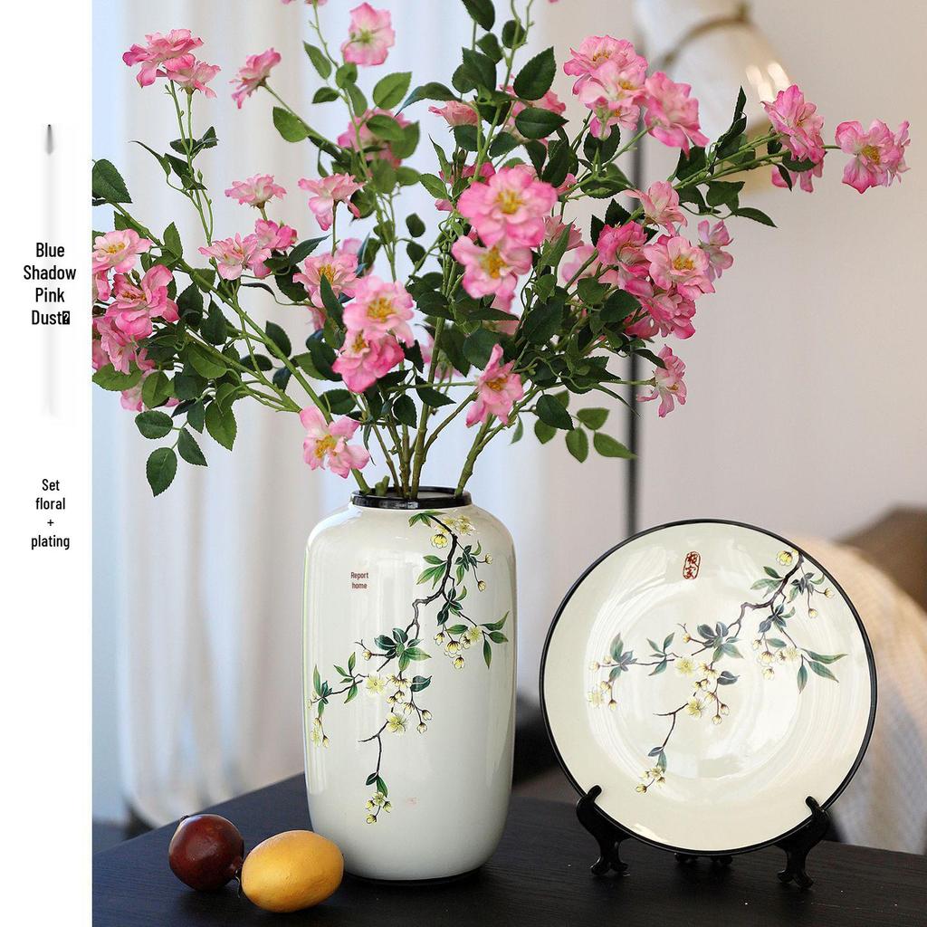 Antique-Style Chinese Ceramic Vase for Floral Display