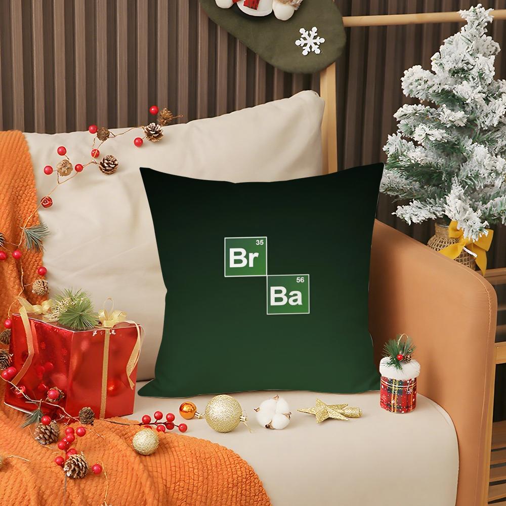 Classic TV B-Breaking b-Bad Pillow Case Anti-dustmite Pillow Invisible zipper silky short plush Sofa cushion cover