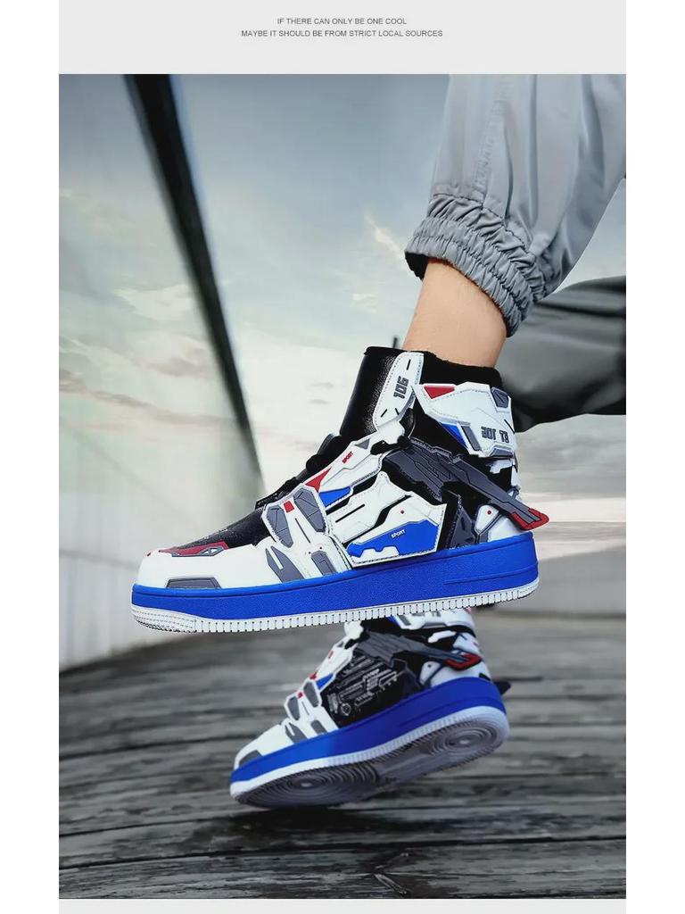 Freedom Gundam Limited Edition High Top Sneakers - Lässige Basketball-Modeschuhe für Herren im Paar-Stil