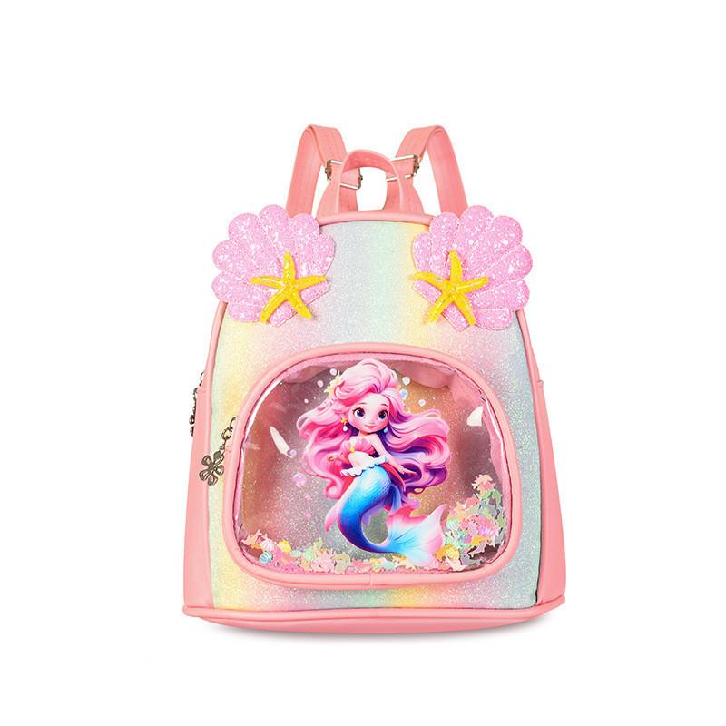 Adorable Mermaid Backpack For Kids Lightweight Breathable School Bag Ages 2-5