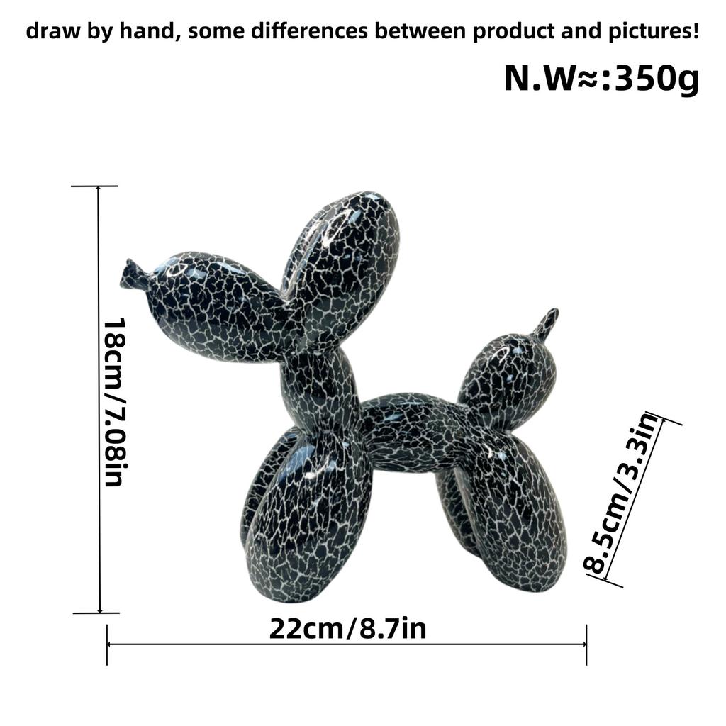 Nordic Balloon Dog Ornaments Simple and Elegant Unique Resin Crafts Home Living Room TV Cabinet Tabletop Decorations