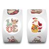 500-Pack Christmas Stickers Roll: Cute DIY Designs for Kids' Skateboards, Luggage, Guitars, and Planners