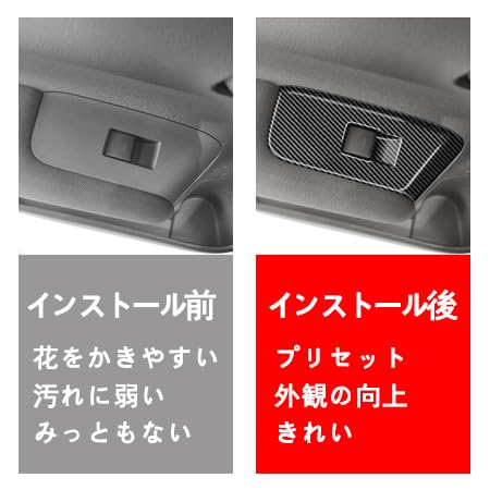 Toyota New Sienta Türschalterpanel Zubehör, SIENTA Innenverkleidung (Kohlefaser-Textur)