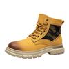 2025 Rhubarb Boots Men's Thick-soled Men's Martin Boots Men's British Style Winter High-top Men's Shoes Outdoor Tooling Boots Short Boots