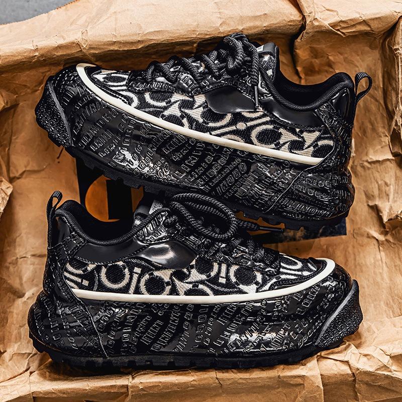 Men Shoes Thick Bottom Non-slip Fashion Tide Shoes Men Breathable Comfort Casual Running Shoes Elevated Sneakers Tenis Masculino