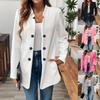Women S Double Breasted Casual Blazer Coat