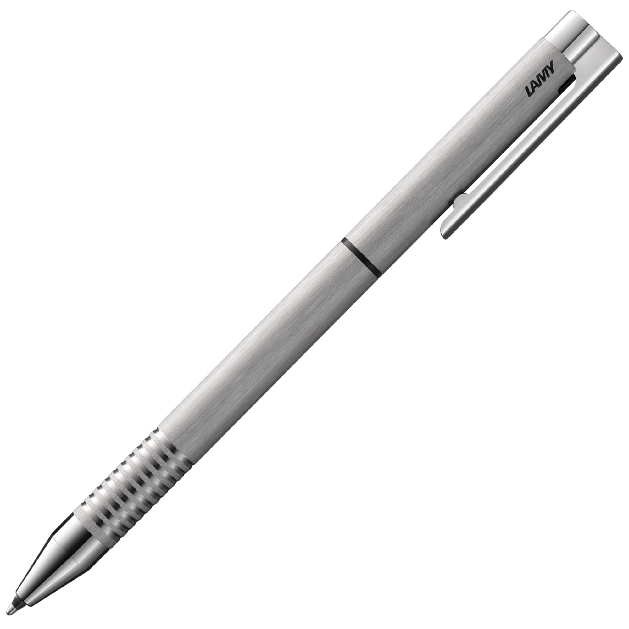 

Lamy Logo Brushed Twin Pen Multifunction Pen Timeless mechanical pencil and ballpoint pen in an elegant metal case Includes black ballpoint refill M