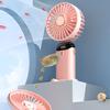 Mini Fan Silent Digital Display Powerful Fashion 5-speed Wind Handheld Cooling Fan