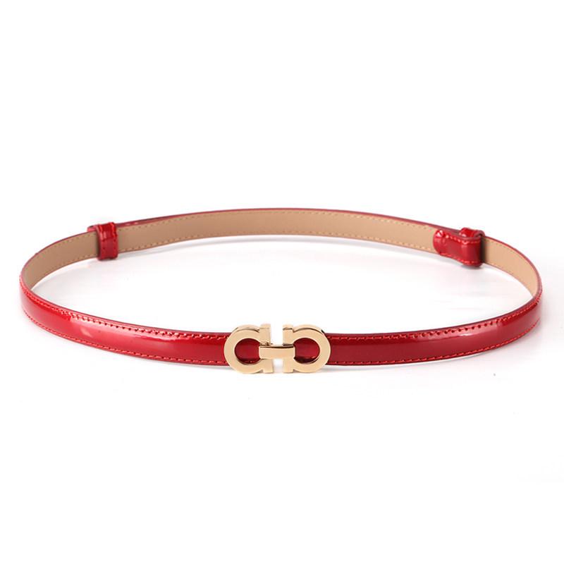 

Белый лакированный кожаный ремень для женской изысканной декоративной юбки, женский кожаный тонкий модный ремень