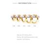 925 Sterling Silver Rose Gold Small Hoop Earrings For Women Girls Gift Wedding Engagement Party Gift Smooth Ear Bone Buckle