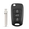 Dandkey S Remote Car Key Shell 3Btn Flip Folding Key Shell For Hyundai I20 I30 Ix35 I35 Accent Kia Picanto Sportage K5 Case