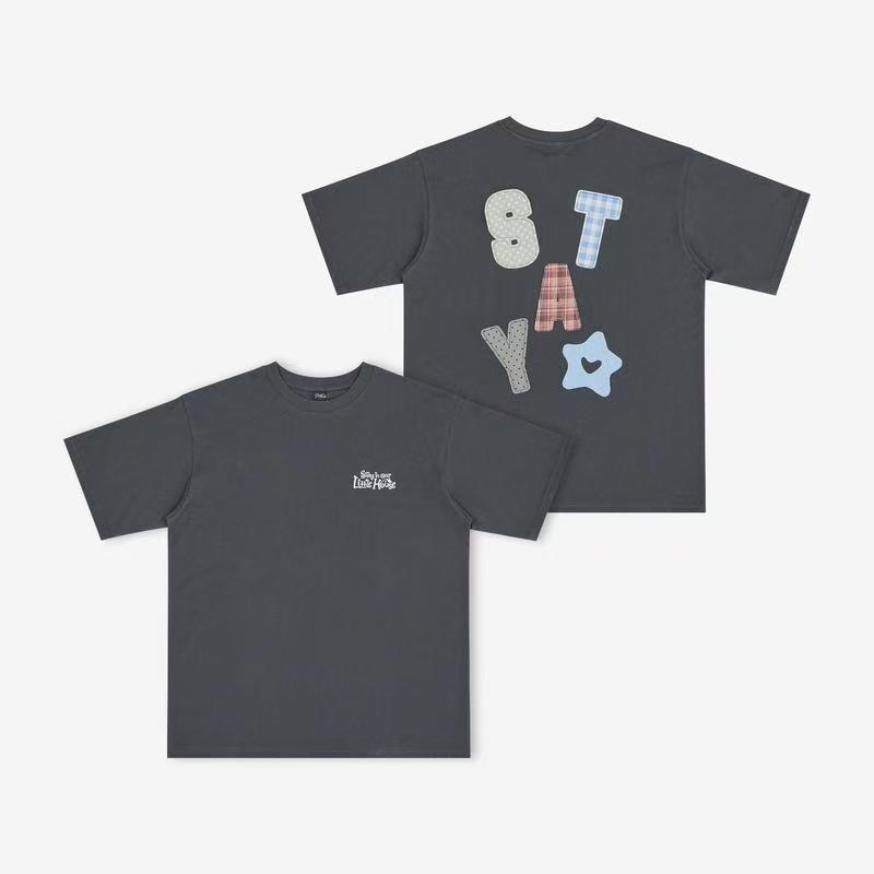 Straykids STAY In Our Little House Concert Printed Short Sleeve Cotton T-Shirt Kpop Fan Tee