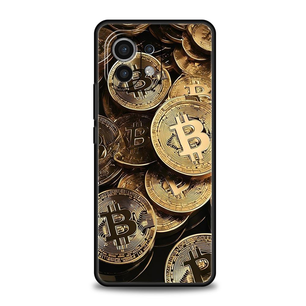 

Luxury Bitcoin B Phone Case For Xiaomi Mi 15 14 14T 13T 12T Pro 12 13 11 Lite 5G 11T Poco X6 X7 X5 Pro Soft TPU Cover Xiaomi 15 Pro