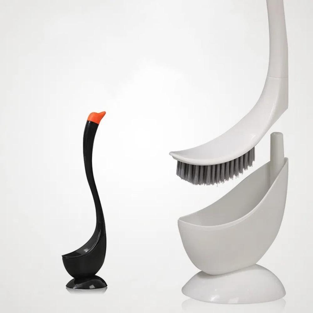 Dense Bristle Head Long Handle Toilet Brush Cartoon Toilet Cleaning Brush  Home Use