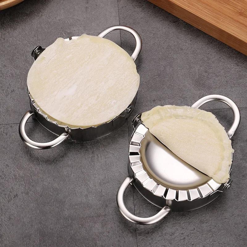 1PCS Stainless Steel Dumpling Mold Maker Kneading Clip Dumpling Skin Mold for Kitchen Household Small Tool