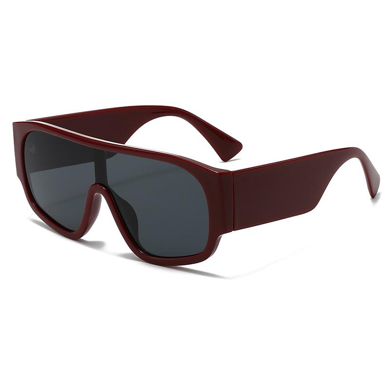 Fashionable European and American Style Women's Square Sunglasses with Large Frames and Unique Designs