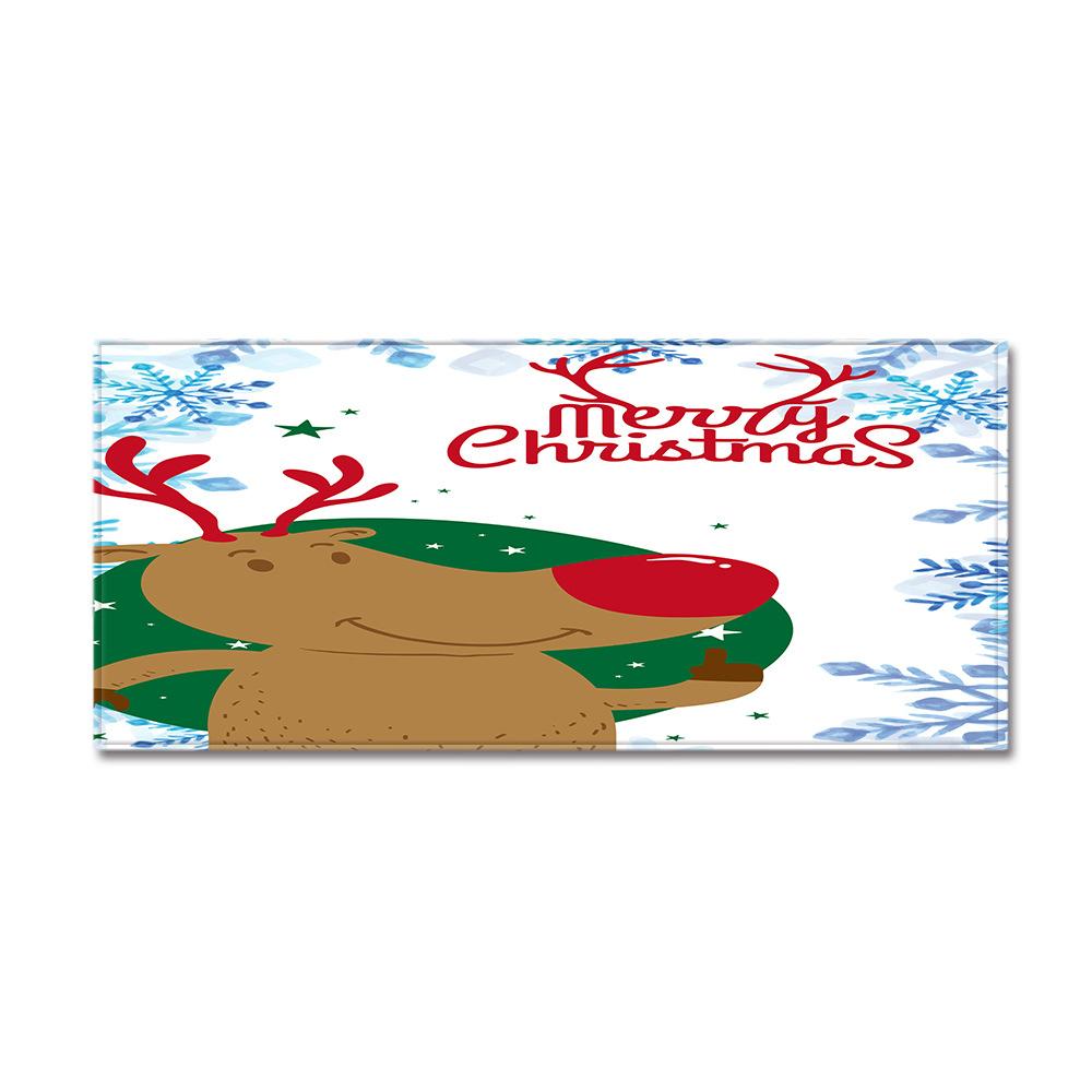 Christmas Kitchen Sand Carpet Doormat Long Floor Mat
