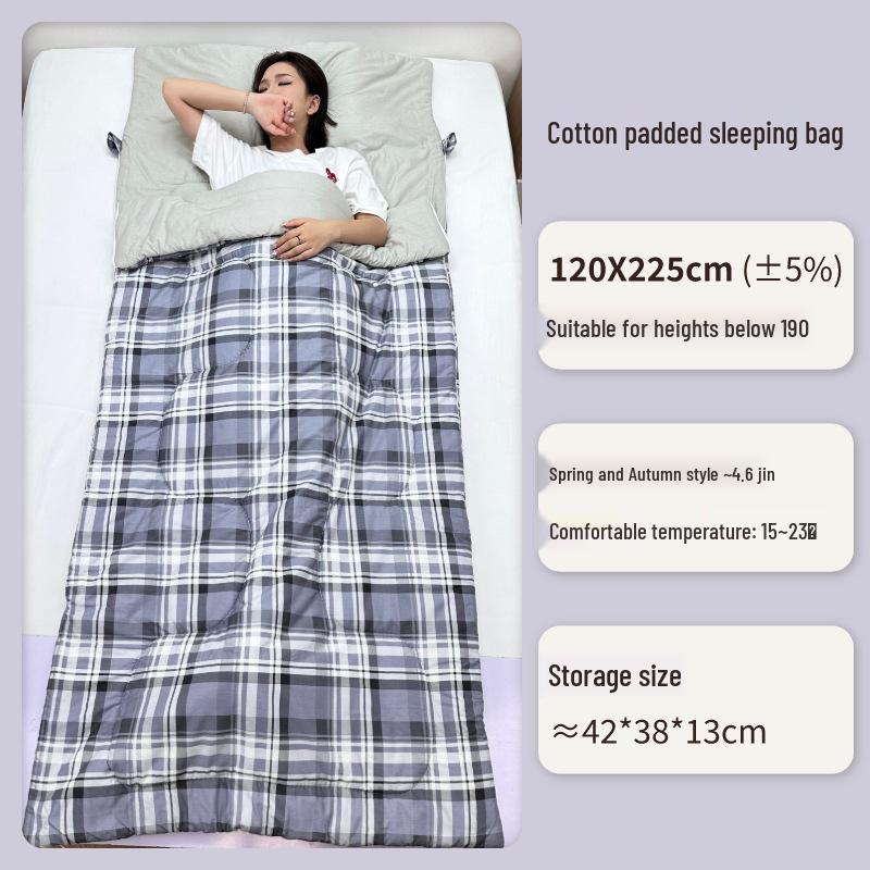 Pure Cotton Sleeping Bag for Adults - Warmth & Stain Protection for Home, Travel, Hotel, Car, and Outdoor Camping.