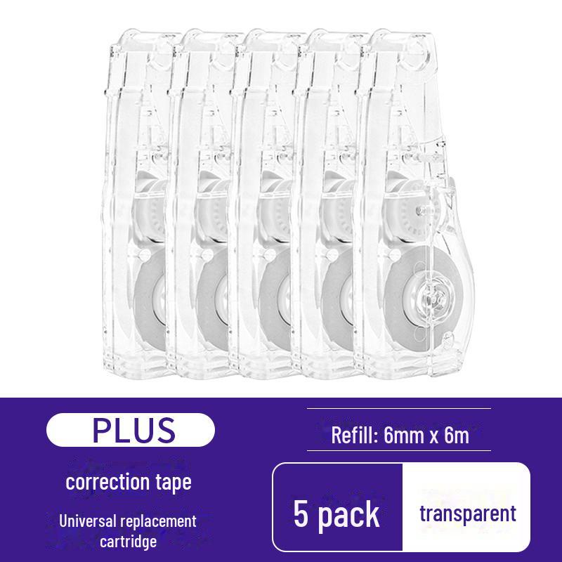 

PLUS WH-626 Полностью прозрачная корректирующая лента, многоразовая и большая емкость