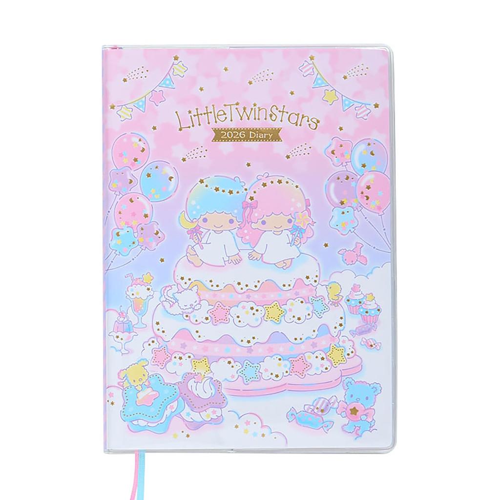 Sanrio B6 Diary (Block Type) 2026 Little Twin Stars Kiki and Lala Paper Planner, October Start, Planner, Diary, 623601
