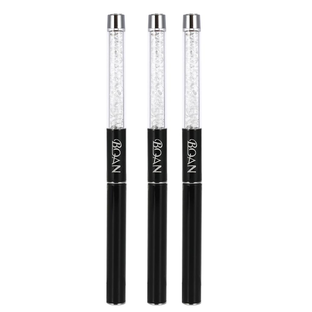 BQAN Nail Art Painting Brush 9mm Crystal Acrylic Nail Art UV Gel Painting Line Brush Nylon Hair Pen Manicure Nail Liner