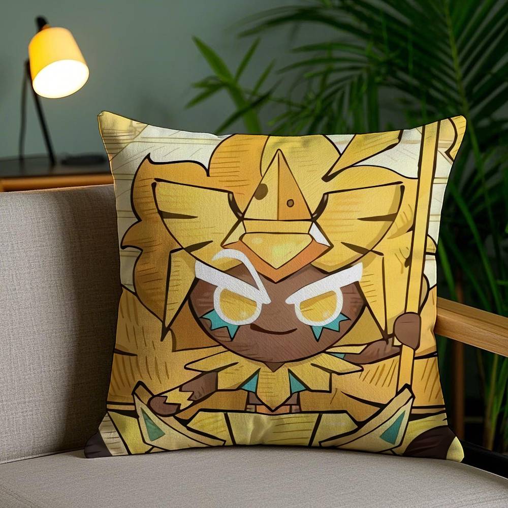 Pillow Case Game C-Cookie Run Kingdom Sofa Short Plush Double-sided HD Printing Room Home Office Gift Cushion Cover