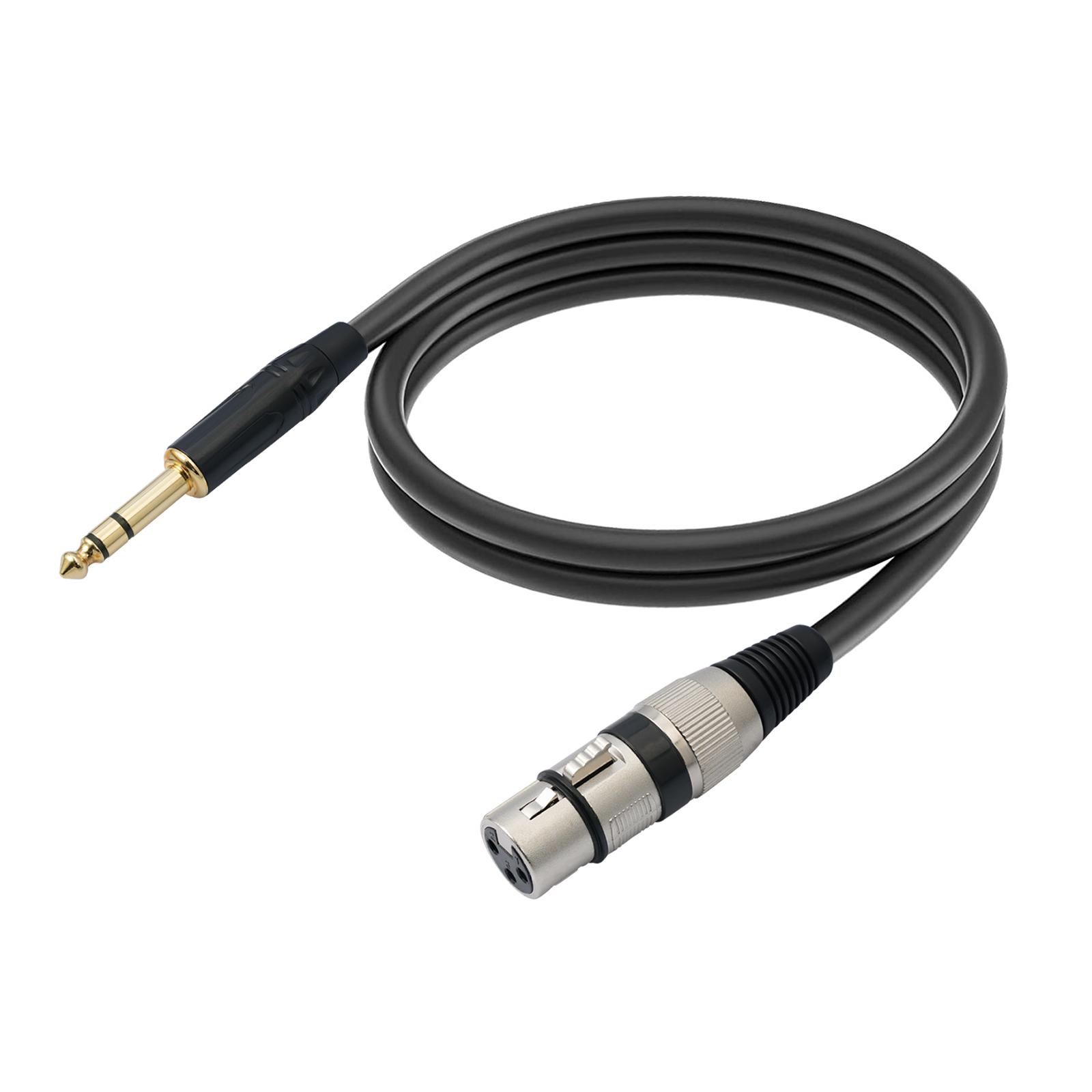 

Convenient 6.35mm (1/4inch) TRS to XLR Cable Balanced Cable Perfect for Music Equipment Microphones Male to Female Cable 100CM