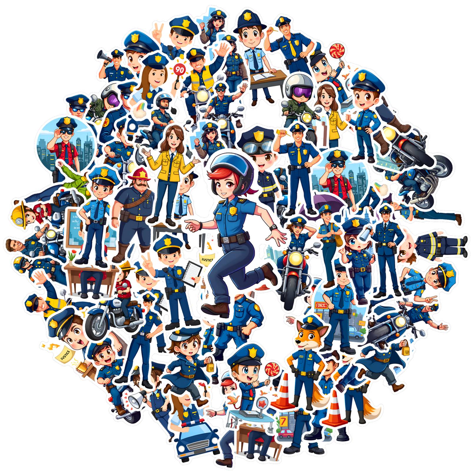

35pcs-50pcs Cartoon Vehicle Stickers Whimsical Tools DIY Stickers Stationery Stickers For Guitar DIY Skateboard Laptop Luggage