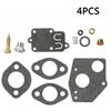 4PCS Carburetor Carb Rebuild Kit Fit Briggs & Stratton 495606 494624 3-5HP Engine