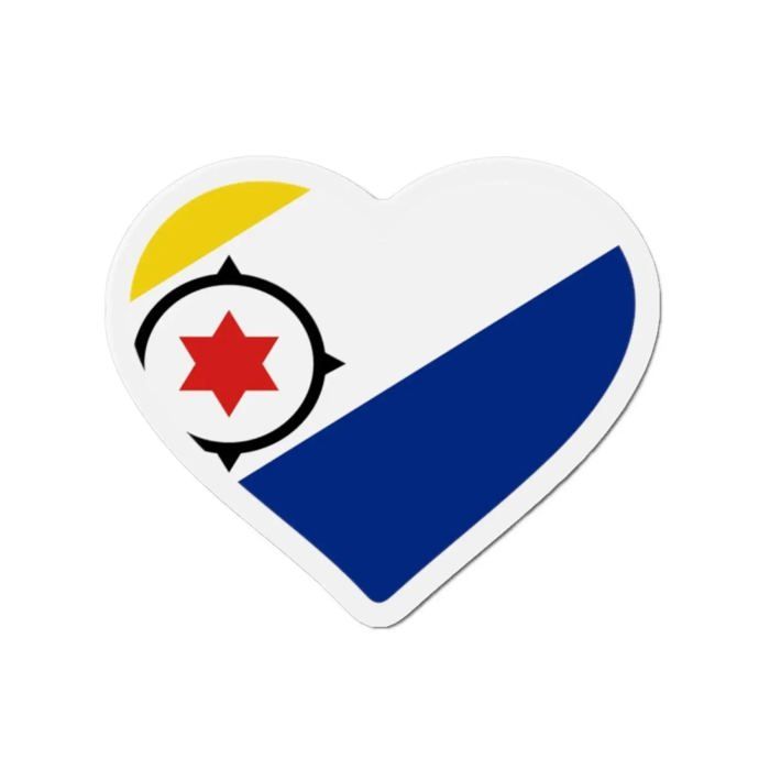 Aimant Coeur Drapeau Bonaire - Multicolore - 6 Cm - 50 Pièces - Résine Synthétique - Mixte