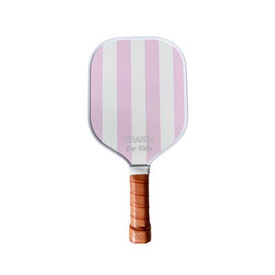 Pickleball Wood Skin Finish [THARIA] Paddle, Kids' Size, 14mm, Fiberglass, (Pink)