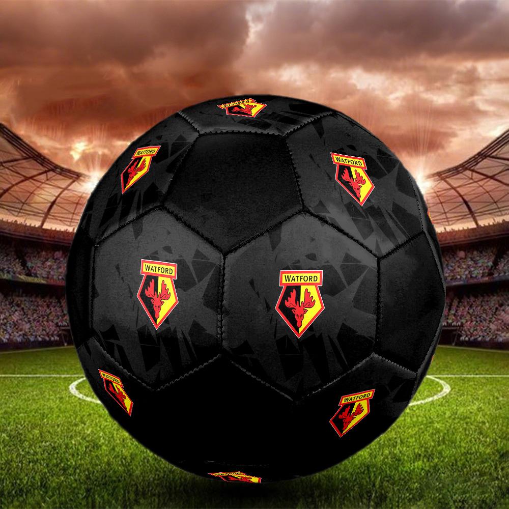 Watford F.C Soccer Ball Colorful All Ages Machine Stitched PVC Competition Ready Durable High-Bounce.SIZE5
