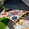 1Pc Bohemian Mandala Pattern Gradient Color Outdoor Sunshade - Thickened For Sun Protection, Easy To Install And Store, Suitable For 6 People, Ideal