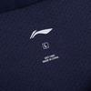 Li-Ning Comfortable Simple Versatile V-Neck Pullover Short Sleeve Badminton Shirt Unisex tops Sailor-Blue AAYV163-4